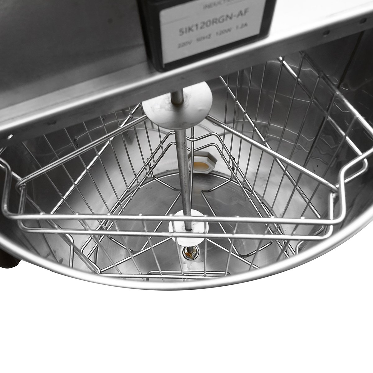 Centrifuga apicola electrica 120W 220V, extractor miere din inox cu 3 rame